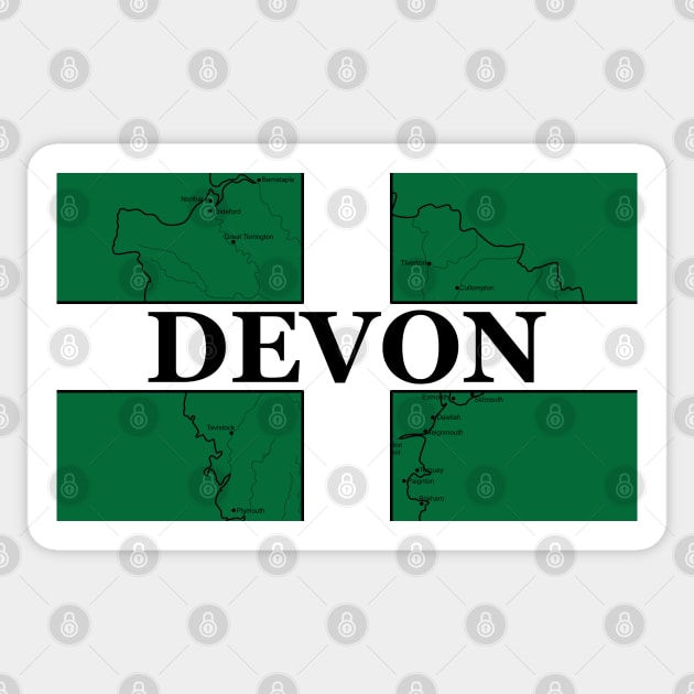 Devon Sticker by Randomart